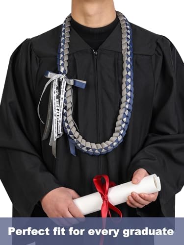 TFTAFAN Graduation Ribbon Lei Graduation Leis Necklace Class of 2026 Graduation Necklace Braided Necklace Graduation Gift Party Accessories for Women and Men - Image 2