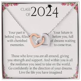 VIRAGIL 2023 Graduation Gifts for Her, Class of 2024 Love Knot Sterling Silver Pendant Necklace Senior College Graduation Jewelry Gifts for Girl Daughter by VIRAGIL
