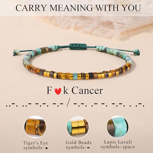 JoycuFF Morse Code Bracelets Christmas Birthday Gifts for Women Her - Image 3