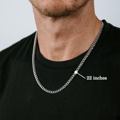 6MM Cuban Link Chain Necklace Jewelry Gifts for Teen Boys Men Him - Image 6