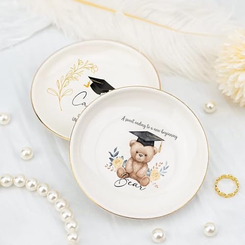 IZI POD Personalized Graduation Gifts for Her, Graduation Jewelry Dish, A Sweet Ending to a New Beginning, Gradua Senior Class of 2026, Gifts for Her, Women, Best Friends /7 - Image 4