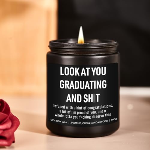 Younift Funny Grad Candle, 2026 Graduation Gifts for Her, Him - College, High School, Masters Degree, Phd, Law School, Nursing & Nurse Graduation Gifts for Women, Men - 9 oz - Image 6
