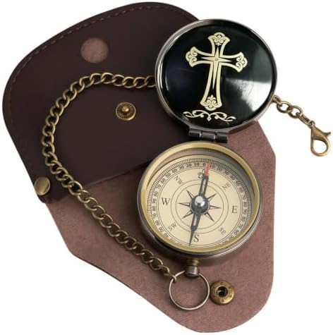 Compass - Luxury Unique Bible Verse/Graduation Gifts/Gifts for Veterans Day, College, High School, Cool Birthday Gift Idea for Son, Boys, Motivational Greeting Card Included - Image 3