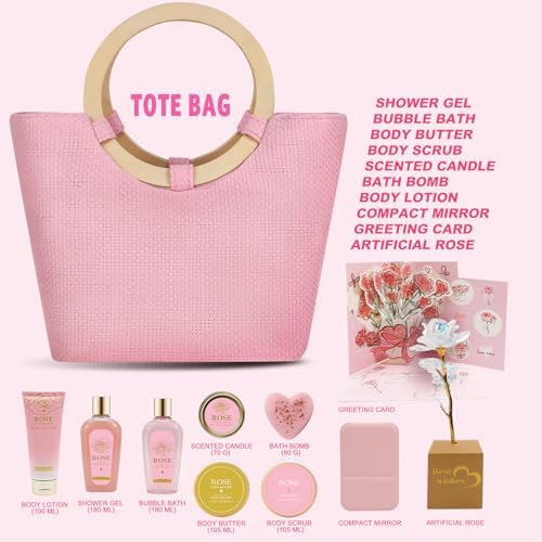 Spa Luxetique New Rose 11pc Gifts for Women Spa Gift Sets - Image 2
