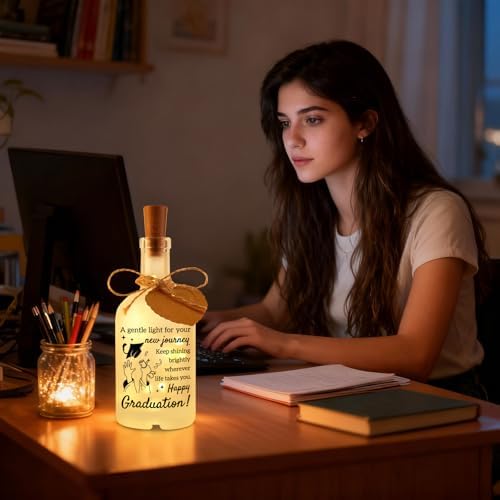 Vetbuosa Graduation Gifts, Decorative Bottle Night Light Graduation Gift for Her, Graduations Gifts for College High School Masters Degree Phd Nurse, Inspirational Grad Presents for her - Image 5