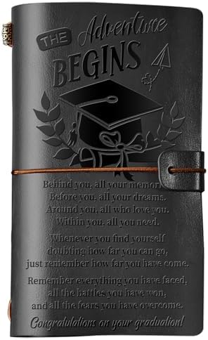 PRSTENLY Graduation Gifts Leather Journal, Graduation Gifts for Hers Him by PRSTENLY