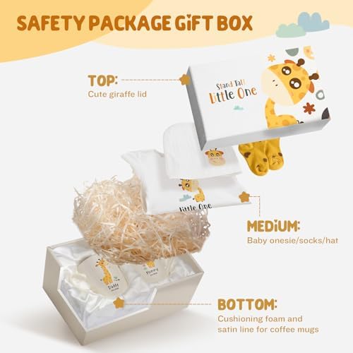 AW BRIDAL Baby Gift Baskets Boys Girls Shower, Giraffe Gender Reveal Gifts - Image 6