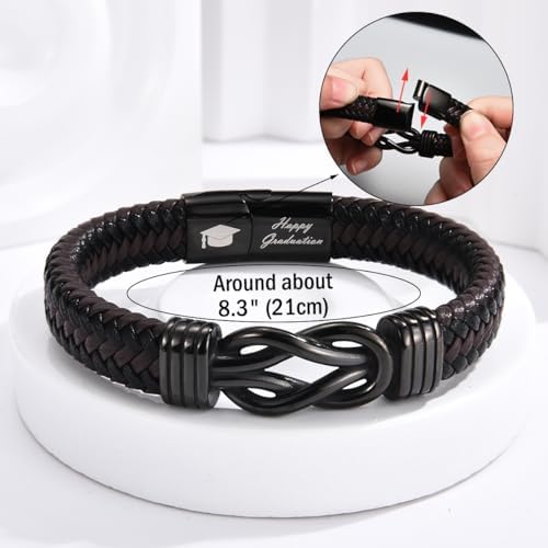 Leyung 2026 Graduation Gift for Boys Men Him, College Graduation Bracelet - Image 2