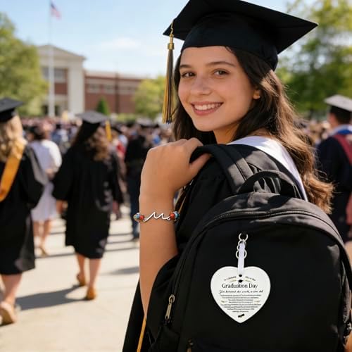 LINGYUAN Graduation Bracelet for Her 2026, Beaded Jewelry Gift with Inspirational Message Card, Adjustable Keepsake for High School or College Graduate - Image 5