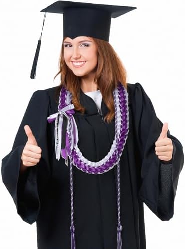TFTAFAN Graduation Leis and Graduation Honor Cords Class of 2026 Graduation Ribbon Lei Graduation Necklace Braided Necklaces gift for Student Gifts Party Supplies - Image 6