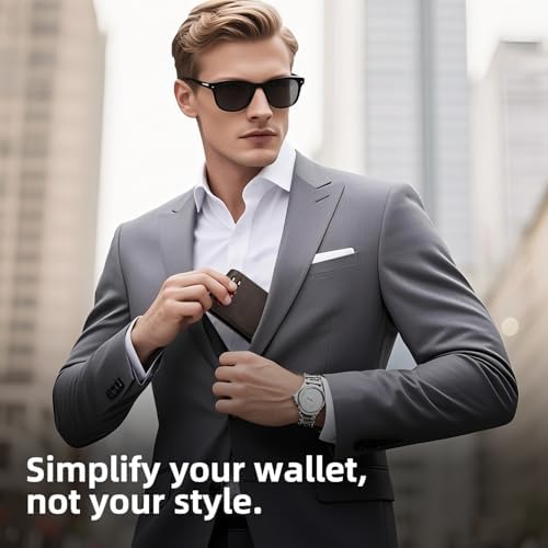 RUNBOX Wallet for Men -Slim Rfid Leather Mens Bifold Novelty Wallets 2 ID Window With Gift Box Men's Accessories - Image 6