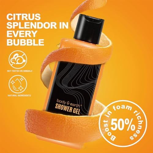 Body & Earth Cirtus 8pc Spa Gifts for Men Spa Baskets for Men - Image 3