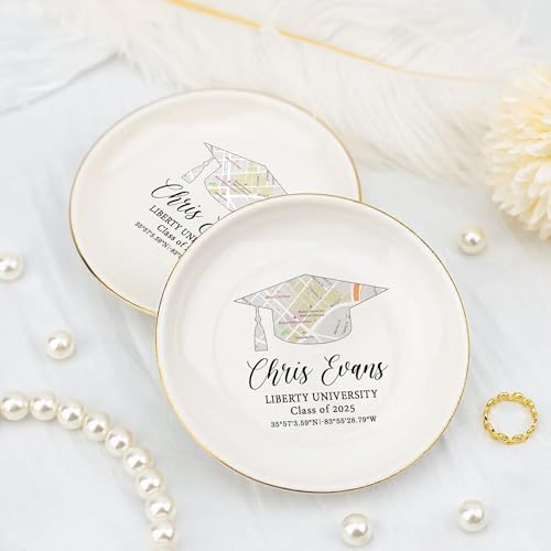 Personalized Graduation Gifts Jewelry Dish - Customized High School Graduate Gifts - Graduation Gift for Besties Best Friend Sister - Custom Grad Gift For Daughter - Image 4