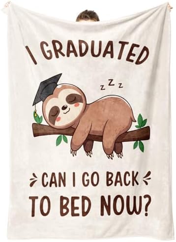 Funny Graduation Gifts for Women, Her & Him, Practical Throw by Encoink