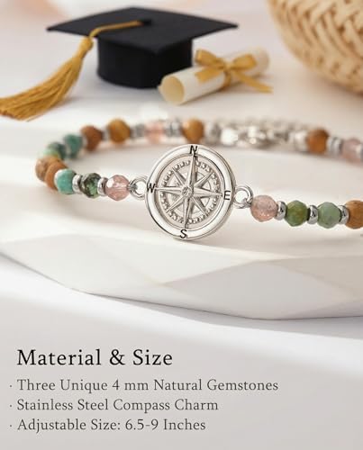 Compass Bracelet for Women, Retirement You Will Be Missed Travel Gifts - Image 4