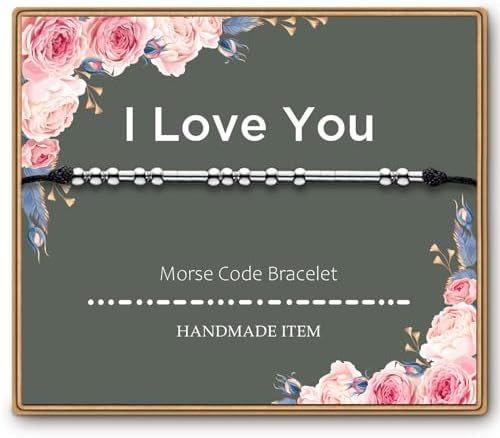 ASELFAD Morse Code Bracelets for Women, Funny Best Friend Birthday Gifts for Women Friendship Bracelets, Inspirational Jewelry, Teen Girl Gifts Trendy Stuff by ASELFAD