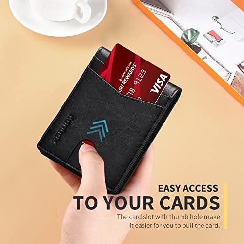 RUNBOX Wallet for Men -Slim Rfid Leather Mens Bifold Novelty Wallets 2 ID Window With Gift Box Men's Accessories - Image 4