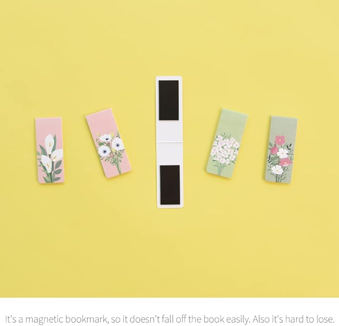 Monolike Magnetic Bookmarks Flower for You Ver.1, Set of 5