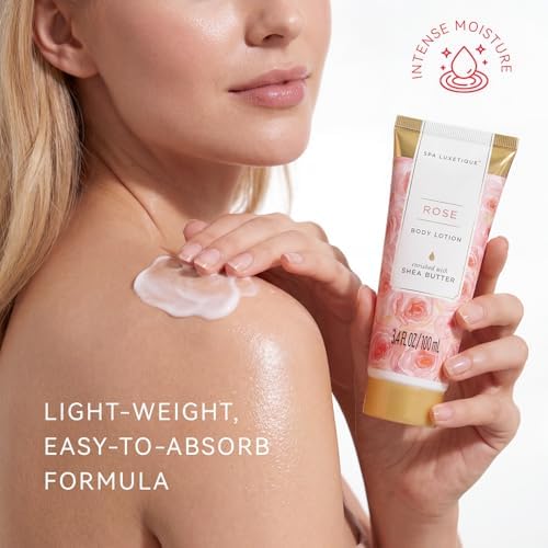 spa luxetique Gift Set for Women, Bath Sets for Women Gift, 8 Pcs Rose Spa Basket Includes Bubble Bath, Shower Gel, Body Lotion, Mom Birthday Gifts, Christmas Gifts for Her - Image 5