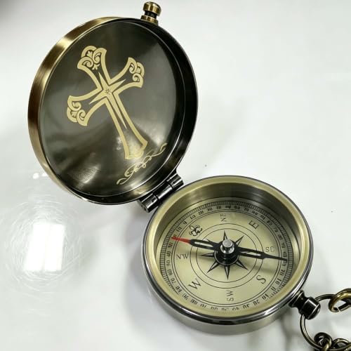 Compass - Luxury Unique Bible Verse/Graduation Gifts/Gifts for Veterans Day, College, High School, Cool Birthday Gift Idea for Son, Boys, Motivational Greeting Card Included - Image 4