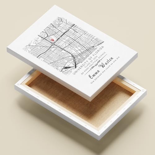Customized College Map Graduation Gift, Personalized Grads Gifts For Her, High School, College, University Map Print For Son, Custom Grad Gift For Him Design 10 - Image 4