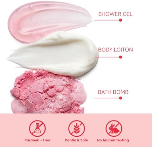 spa luxetique Gift Set for Women, Bath Sets for Women Gift, 8 Pcs Rose Spa Basket Includes Bubble Bath, Shower Gel, Body Lotion, Mom Birthday Gifts, Christmas Gifts for Her - Image 4