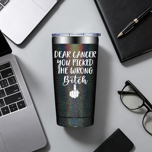 BIRGILT Breast Cancer Gifts for Women - After Breast Surgery Gifts for Women - Get Well Gift for Survivor Patients Female - 20oz Insulated Tumbler Cup - Image 4