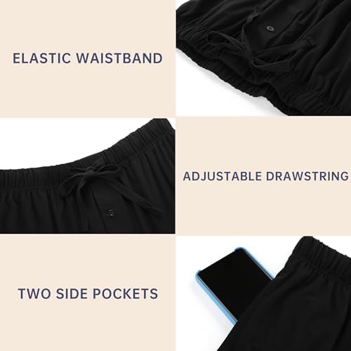 BAMBOO COOL Mens Pajama Set Lightweight Sleepwear Pjs - Image 5