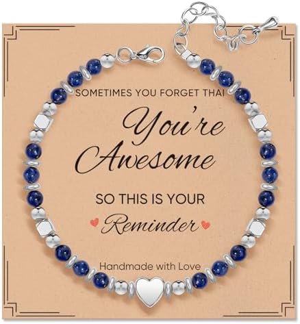 Inspirational Gifts Bracelets for Women, Healing Natural Stone Bracelets by ZOKCC