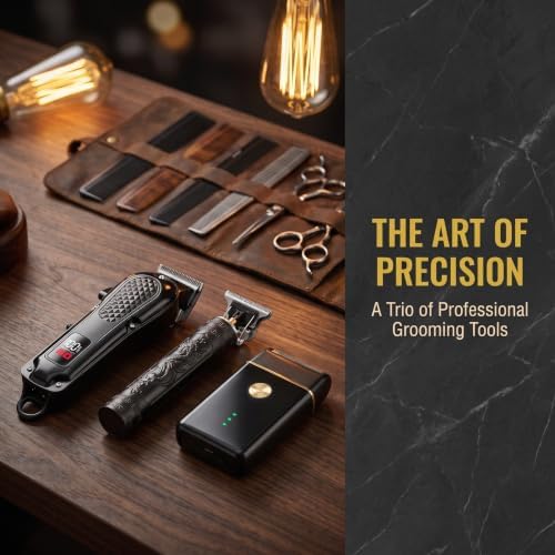 Hair Clippers for Men, Hair Clipper Trimmer with LED Display, Cordless Hair Clipper Shaver Beard Trimmer, Hair Cutting Set, Holiday Gift for Father's Day - Image 6