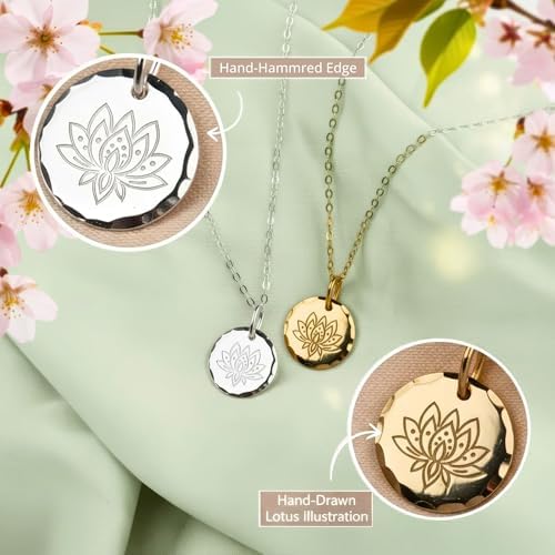 HOPE LOVE SHINE Inspirational Necklaces Women Sterling Silver Gold - Image 3