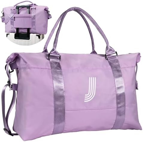 Initial Travel Duffel Bag,Sports Bag,Personalized Weekender Bags by Vogewood