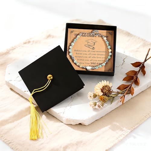Parma77 2026 Graduation Gifts for Her, High School College Graduation Gifts for Women, Inspirational Compass/Heart Graduation Bracelets with Gift Message Card for Women Daughter Sister Friends - Image 5