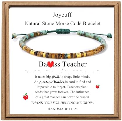 JoycuFF Morse Code Bracelets Christmas Birthday Gifts for Women Her by Joycuff