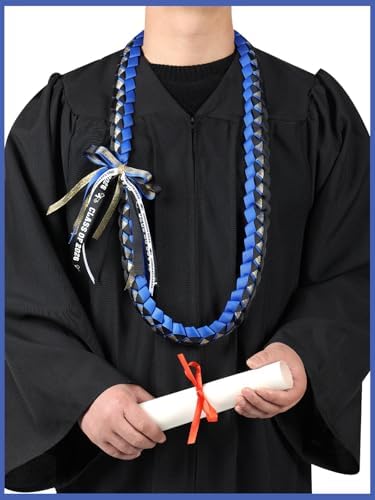 TFTAFAN Graduation Ribbon Lei Graduation Leis Necklace Class of 2026 Graduation Necklace Braided Necklace Graduation Gift Party Accessories for Women and Men - Image 5