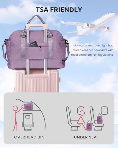 Gift for Women-Teenage Girl Gift Initial Duffle Bag-Gift for Teens - Image 5
