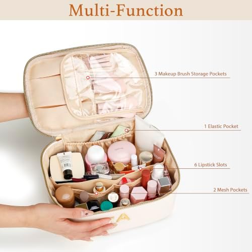 Personalized Makeup Bag Gifts for Women Travel Cosmetic Case - Image 3