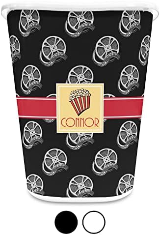 Personalized Movie Theater Waste Basket - Single Sided (White) - Image 4