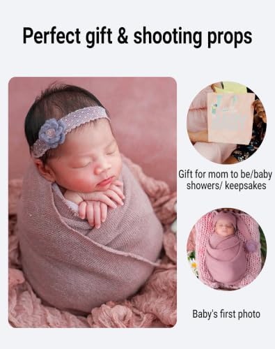 Zeroest Newborn Photography Wrap (Dusty Rose Pink) - Image 4