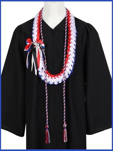 TFTAFAN Graduation Leis and Graduation Honor Cords Class of 2026 Graduation Ribbon Lei Graduation Necklace Braided Necklaces gift for Student Gifts Party Supplies - Image 6