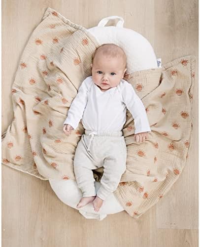 Konssy Soft Muslin Baby Blanket for Unisex Boys & Girls, 30 x 40 Inch - Image 3