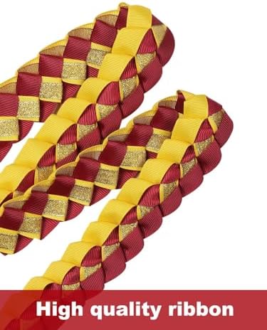 TFTAFAN Graduation Ribbon Lei Graduation Leis Necklace Class of 2026 Graduation Necklace Braided Necklace Graduation Gift Party Accessories for Women and Men - Image 3