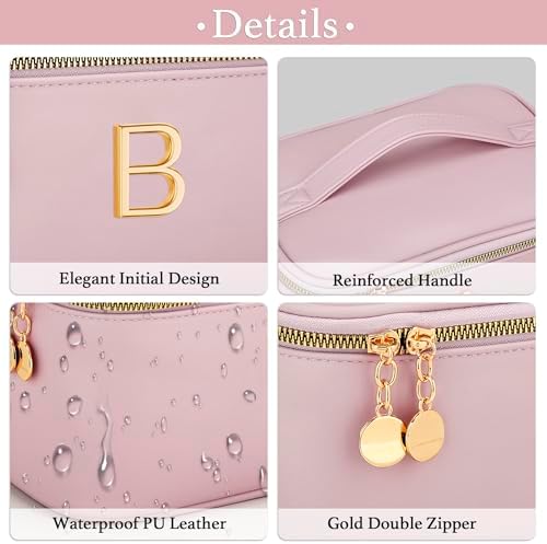 Personalized Initial Travel Makeup Toiletry Bag Gifts for Women - Image 6