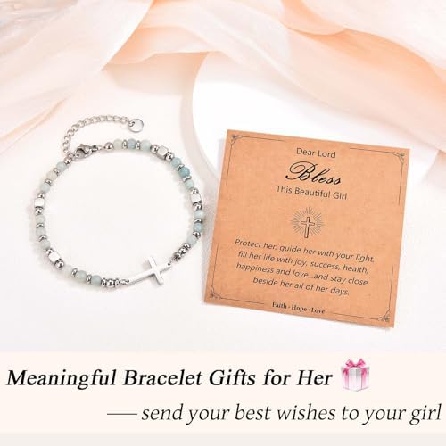 Religious Cross Bracelet for Women Girls, Christian Gifts - Image 2