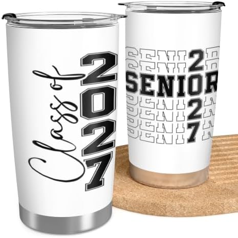 Class of 2027 Senior Night Gifts for Him Her 20oz Seniors Year 2027 Tumbler - Image 5