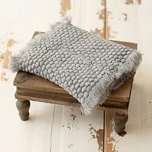 Zeroest Newborn Baby Photography Props Basket Filler Blanket (Gray) - Image 4