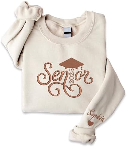 Chillever - Custom Embroidered Senior Sweatshirt, Custom Class of 2026 Graduation Shirt, Grad to be, Graduation Gifts by Unknown