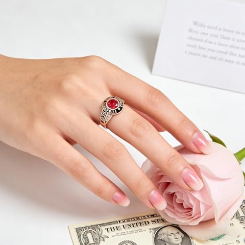 925 Sterling Silver 2026 Class Rings for women Men, Custom College High School Graduation Rings for Men 2026, Graduation Gifts for Her Him - Image 5