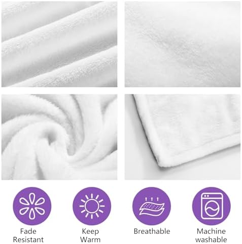 Perleddom Halloween Blanket for Couple Men Anniversary Wedding Gifts for Husband Horror Halloween Throw Blankets for Girls Boys Spooky Ghost Blanket for Him Her Fall Blankets for Kid Adults 50"×60" - Image 5