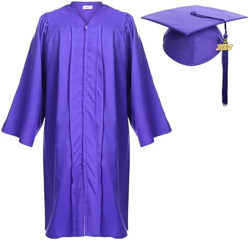 Newrara Graduation Gown Cap Tassel Set by NEWRARA